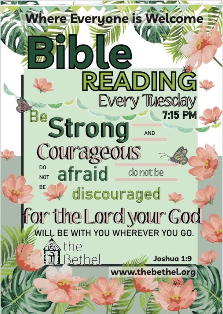 Be strong and courageous, do not be afraid, do not be discouraged for the Lord your God will be with you wherever you go.