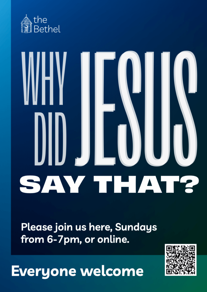 Why did Jesus say that? Join us here, Sundays from 6-7pm, or online. 